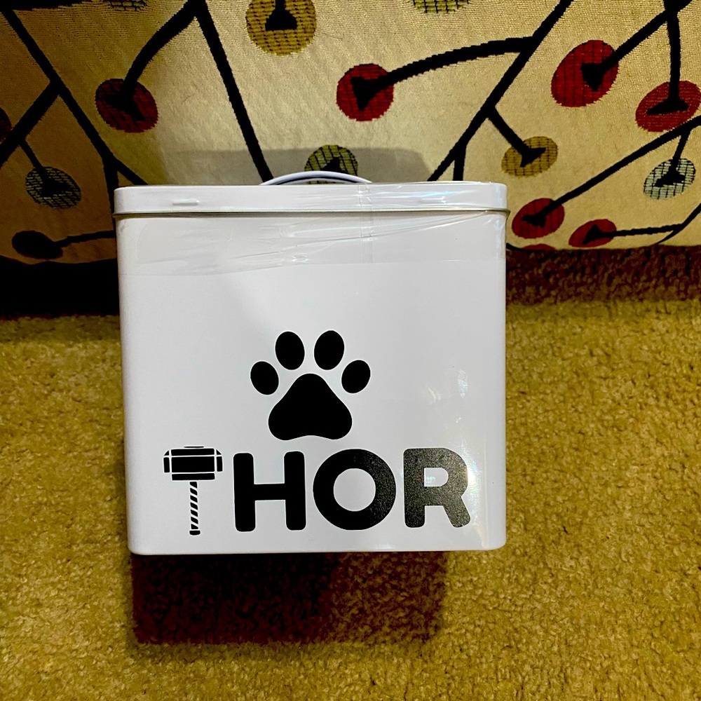 Dog treat container